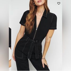Cassidy Denim Jumpsuit - Reformation